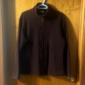 Columbia Woman’s  Full-Zip Brown Sweater Jacket XL
